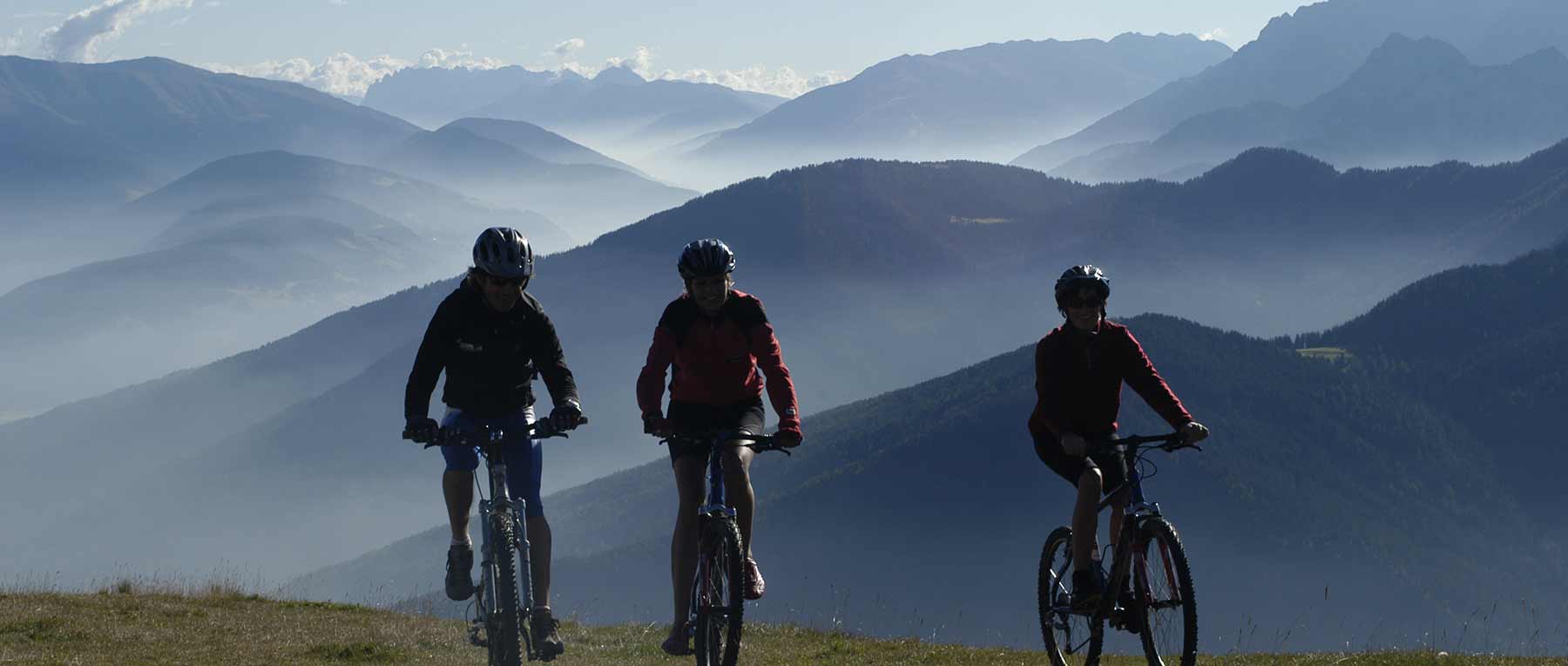 Mountainbike at the Valley Anterselva