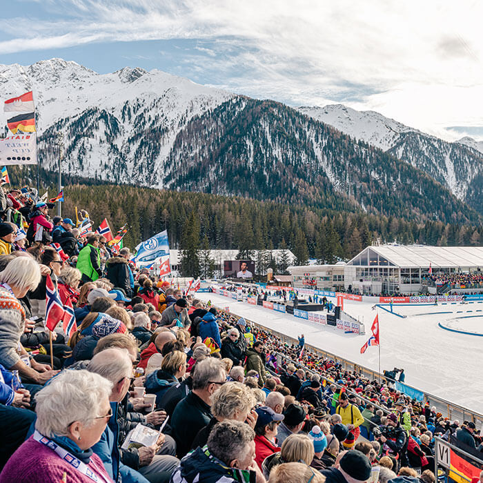 Tribüne Biathlon Antholz