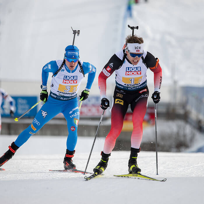 Biathlonrennen in Antholz