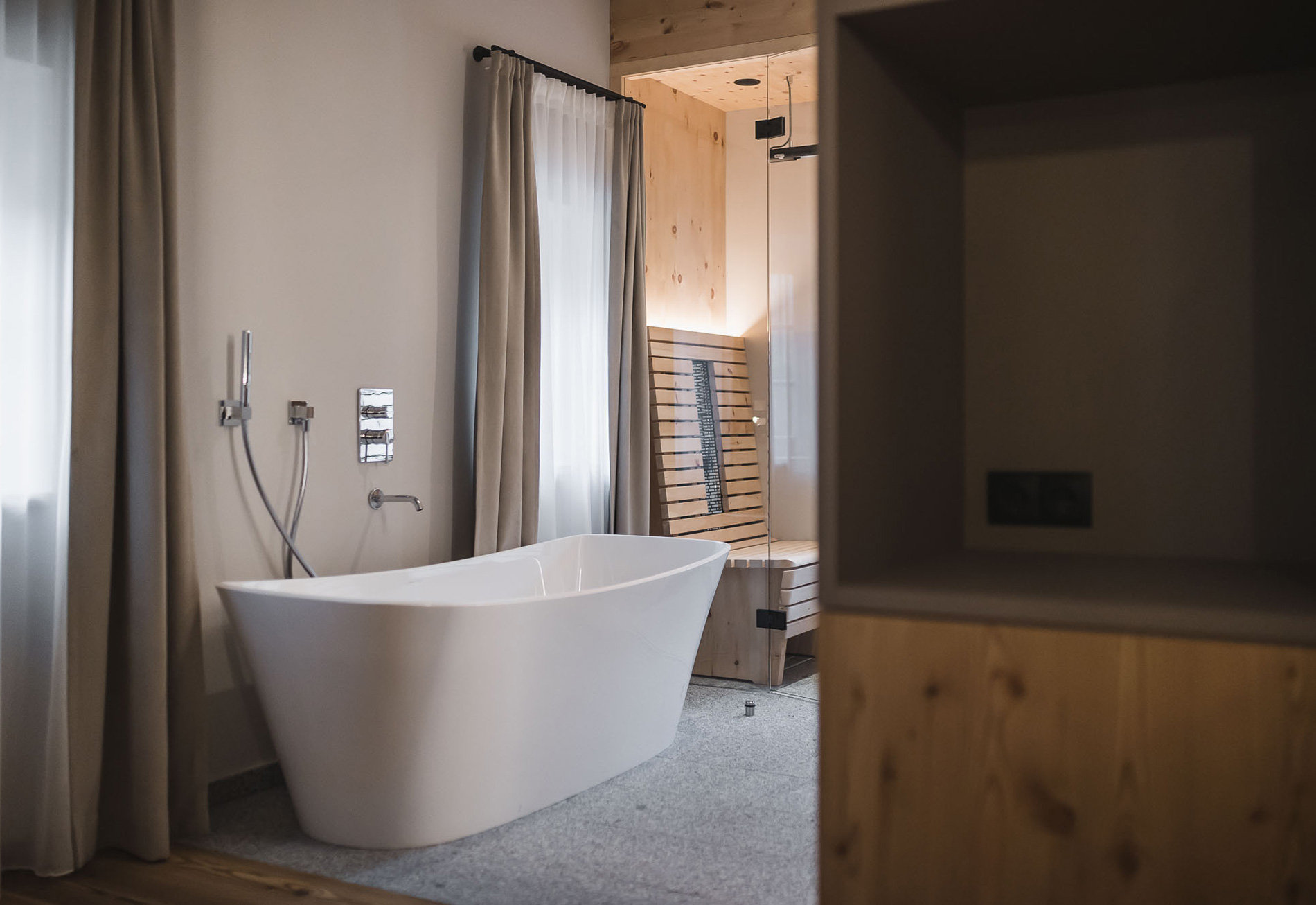 Freistehende Badewanne